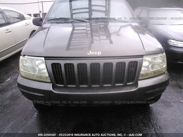 1J4GW68N6XC691327 - 1999 JEEP GRAND CHEROKEE LIMITED GRAY photo 6