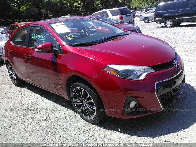 2T1BURHE7EC111515 - 2014 TOYOTA COROLLA L/LE/LE PLS/PRM/S/S PLS წითელი ფოტო 1