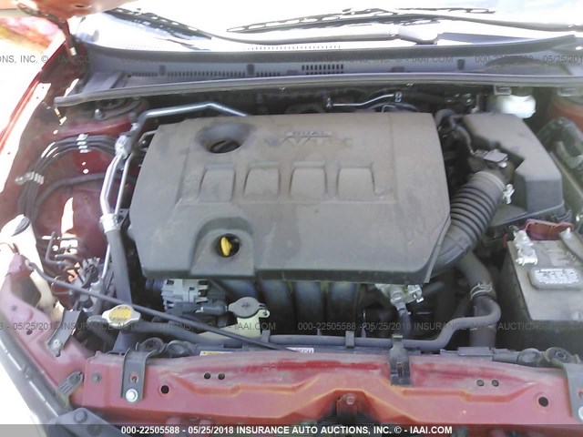 2T1BURHE7EC111515 - 2014 TOYOTA COROLLA L/LE/LE PLS/PRM/S/S PLS წითელი ფოტო 10