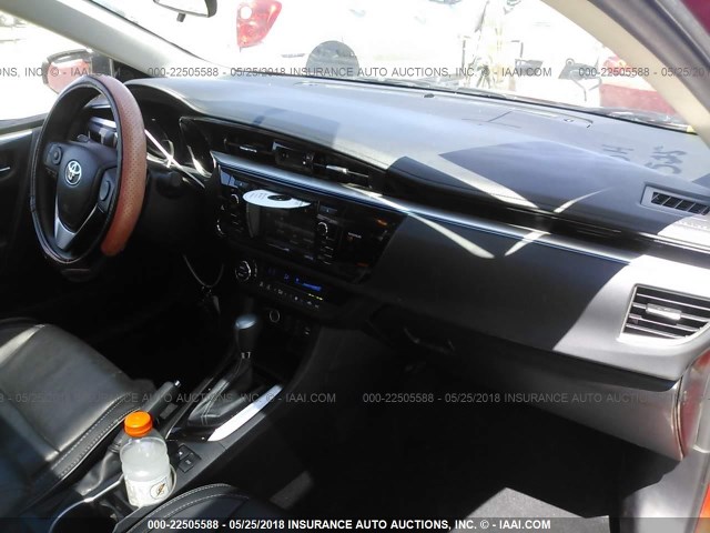 2T1BURHE7EC111515 - 2014 TOYOTA COROLLA L/LE/LE PLS/PRM/S/S PLS წითელი ფოტო 5