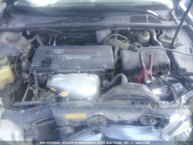 JTDBE32K020075469 - 2002 TOYOTA CAMRY LE/XLE/SE ლურჯი ფოტო 10