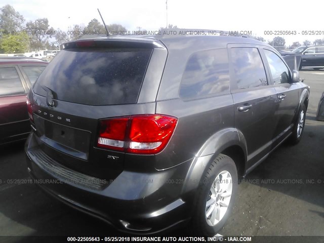 3C4PDCBB1GT156211 - 2016 DODGE JOURNEY SXT GRAY photo 4