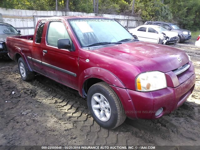 1N6DD26S62C313174 - 2002 NISSAN FRONTIER KING CAB XE RED photo 1