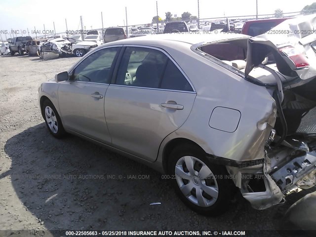 4T1BE46K78U762932 - 2008 TOYOTA CAMRY CE/LE/XLE/SE GOLD photo 2
