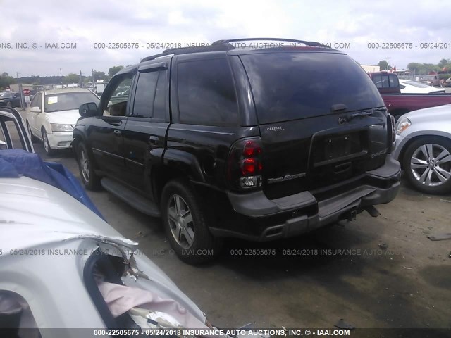 1GNDT13SX42223739 - 2004 CHEVROLET TRAILBLAZER LS/LT BLACK photo 3