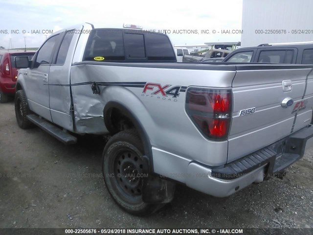 1FTFX1EF7CFC11755 - 2012 FORD F150 SUPER CAB SILVER photo 6