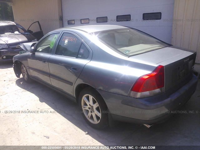 YV1RS58D212008882 - 2001 VOLVO S60 2.4T GRAY photo 3