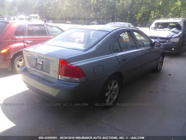 YV1RS58D212008882 - 2001 VOLVO S60 2.4T GRAY photo 4