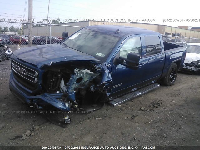 3GTU2MEC4HG284620 - 2017 GMC SIERRA K1500 SLE BLUE photo 2