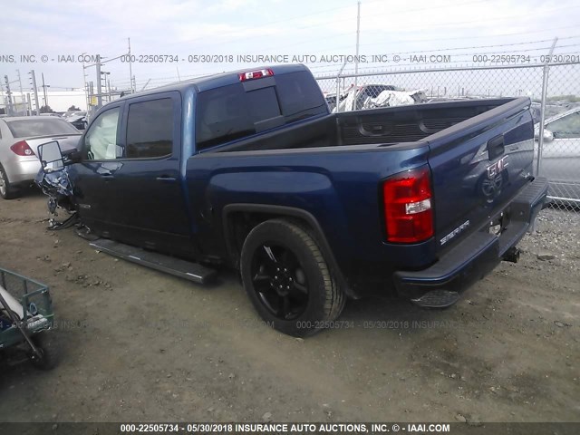 3GTU2MEC4HG284620 - 2017 GMC SIERRA K1500 SLE BLUE photo 3