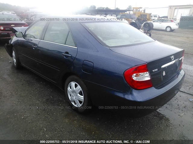 4T1BE32K34U354907 - 2004 TOYOTA CAMRY LE/XLE/SE 蓝色 照片 3