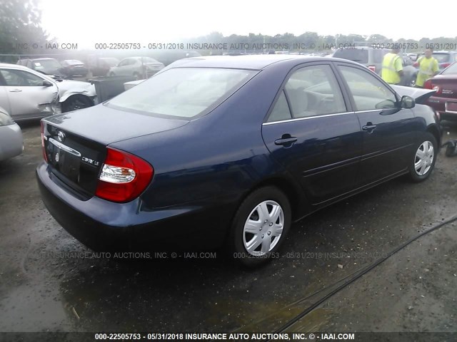 4T1BE32K34U354907 - 2004 TOYOTA CAMRY LE/XLE/SE 蓝色 照片 4