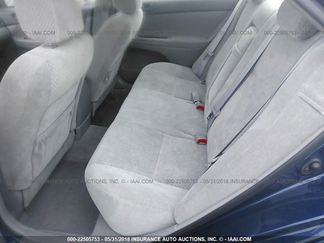 4T1BE32K34U354907 - 2004 TOYOTA CAMRY LE/XLE/SE 蓝色 照片 8