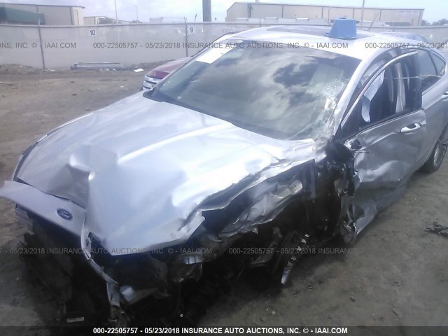 3FA6P0K98DR149219 - 2013 FORD FUSION TITANIUM SILVER photo 6