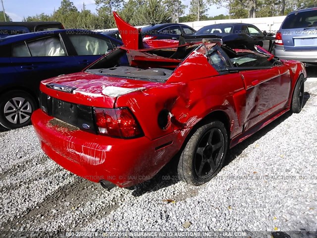 1FAFP42RX4F139697 - 2004 FORD MUSTANG MACH I RED photo 4