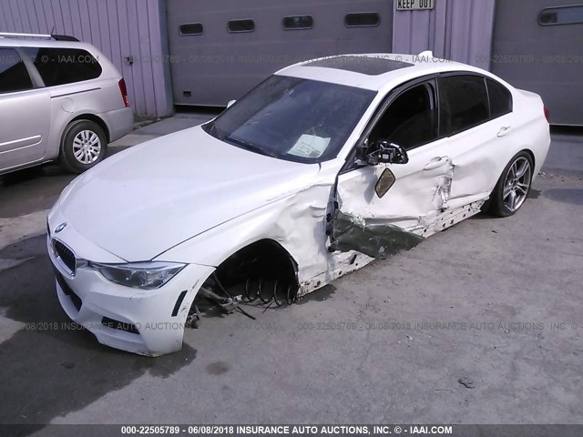 WBA3B5G58DNS00572 - 2013 BMW 328 XI SULEV WHITE photo 2