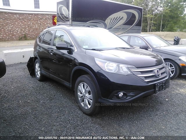 2HKRM4H72EH618578 - 2014 HONDA CR-V EXL BLACK photo 1