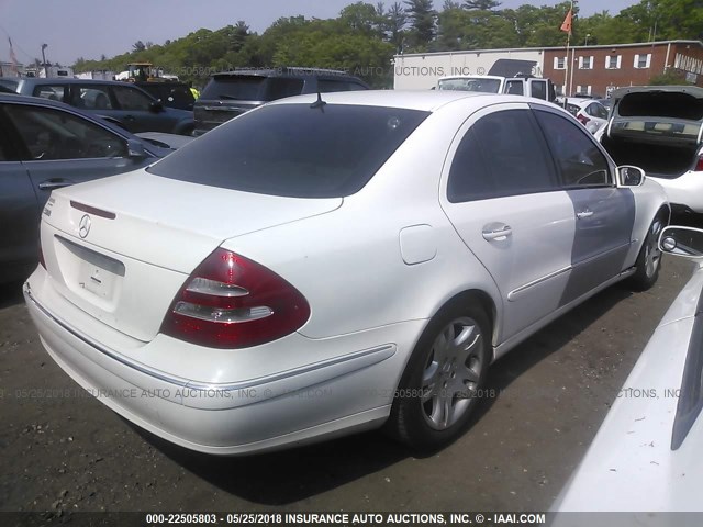 WDBUF70J33A303448 - 2003 MERCEDES-BENZ E 500 WHITE photo 4