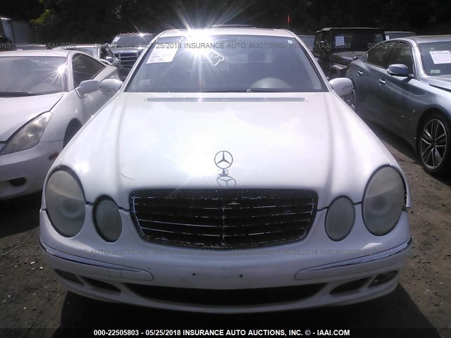 WDBUF70J33A303448 - 2003 MERCEDES-BENZ E 500 WHITE photo 6