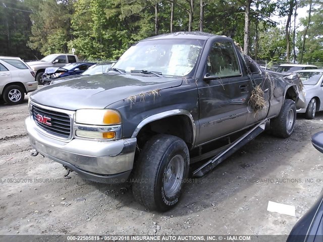 1GTEK19T2YE242824 - 2000 GMC NEW SIERRA K1500 GRAY photo 2