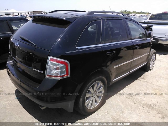 2FMDK39C88BA37684 - 2008 FORD EDGE LIMITED BLACK photo 4