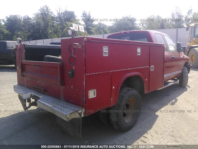 3D3MS48C95G793276 - 2005 DODGE RAM 3500 ST/SLT RED photo 4