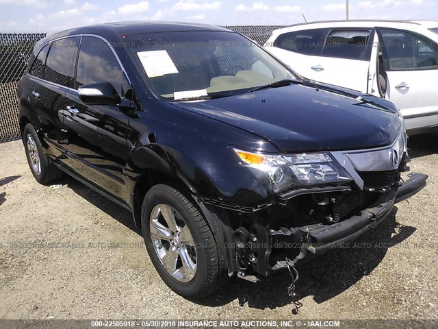 2HNYD2H32CH514542 - 2012 ACURA MDX TECHNOLOGY BLACK photo 1