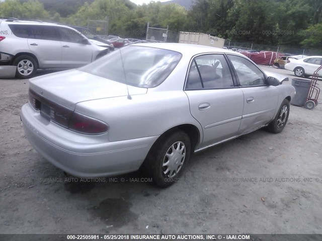 2G4WS52J941267229 - 2004 BUICK CENTURY CUSTOM SILVER photo 4