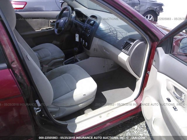 KNAFE121375457841 - 2007 KIA SPECTRA EX/LX BURGUNDY photo 5