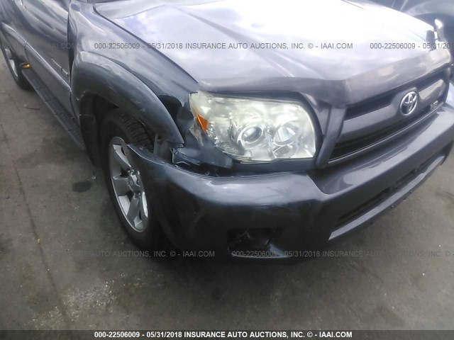 JTEBT17R078042976 - 2007 TOYOTA 4RUNNER LIMITED GRAY photo 6