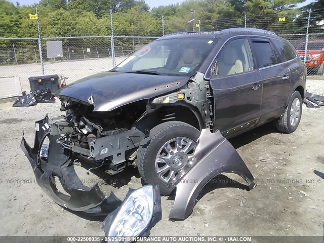 5GAKRBED2BJ103912 - 2011 BUICK ENCLAVE CXL BROWN photo 2