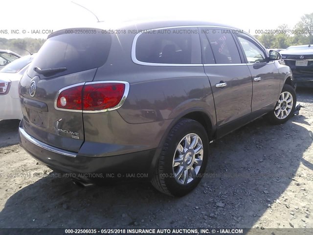 5GAKRBED2BJ103912 - 2011 BUICK ENCLAVE CXL 棕色 照片 4