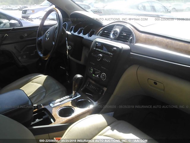 5GAKRBED2BJ103912 - 2011 BUICK ENCLAVE CXL 棕色 照片 5