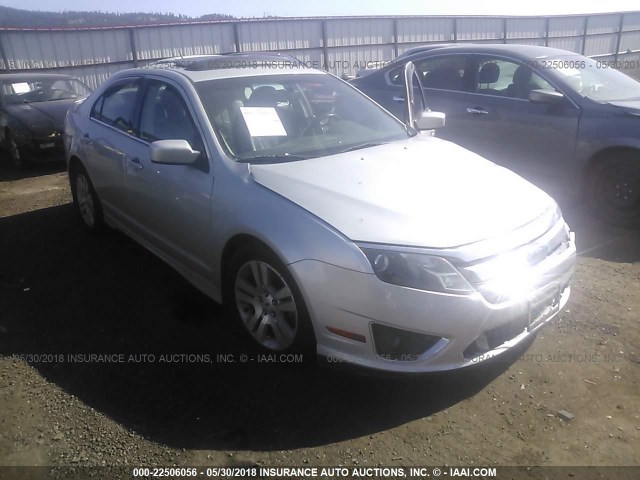 3FAHP0DC5AR263871 - 2010 FORD FUSION SPORT GRAY photo 1