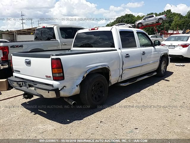 2GTEC13T751379843 - 2005 GMC NEW SIERRA C1500 WHITE photo 4