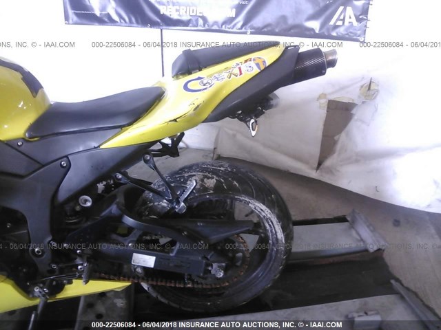 JKAZX4P138A039013 - 2008 KAWASAKI ZX600 P YELLOW photo 6