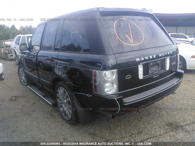 SALMP13469A301860 - 2009 LAND ROVER RANGE ROVER AUTOBIOGRAPHY BLACK photo 3