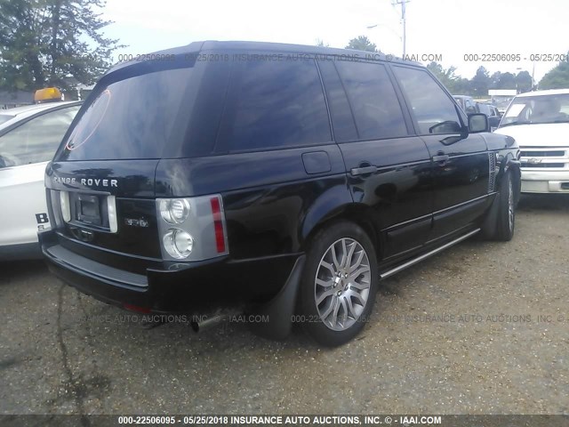 SALMP13469A301860 - 2009 LAND ROVER RANGE ROVER AUTOBIOGRAPHY BLACK photo 4
