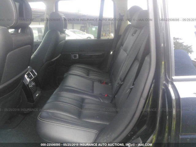 SALMP13469A301860 - 2009 LAND ROVER RANGE ROVER AUTOBIOGRAPHY BLACK photo 8
