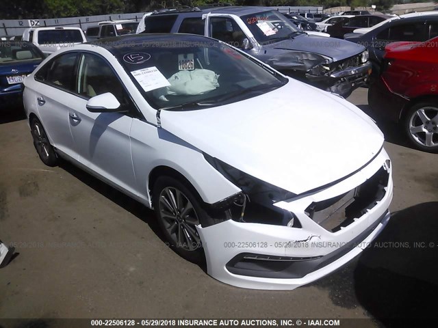 5NPE34AF8GH318615 - 2016 HYUNDAI SONATA SPORT/LIMITED WHITE photo 1