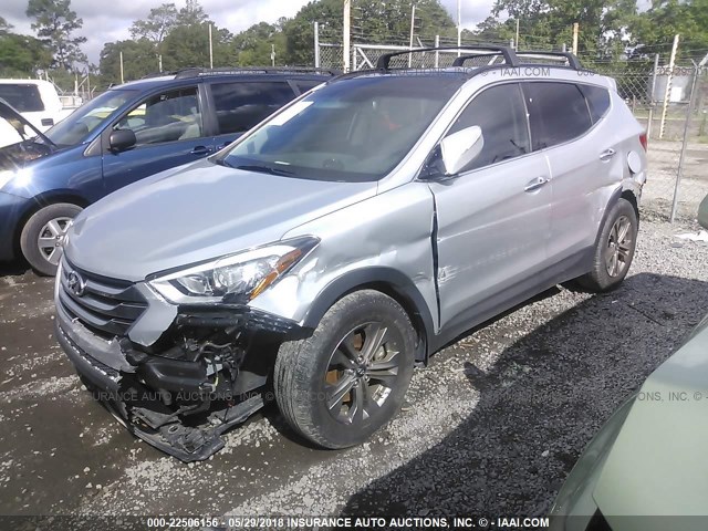 5XYZU3LB9FG279333 - 2015 HYUNDAI SANTA FE SPORT  SILVER photo 2