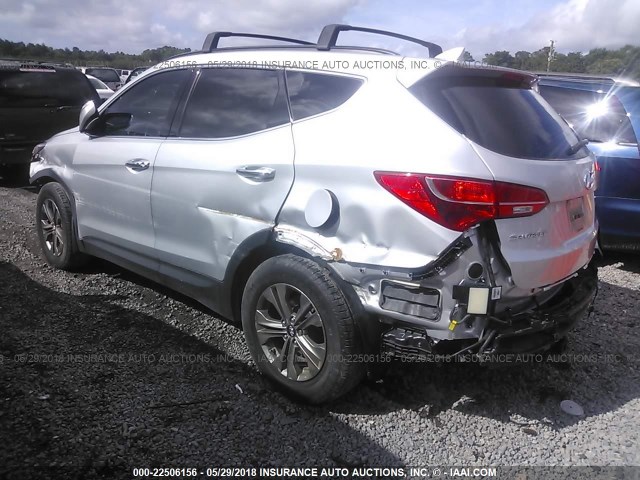 5XYZU3LB9FG279333 - 2015 HYUNDAI SANTA FE SPORT  SILVER photo 3