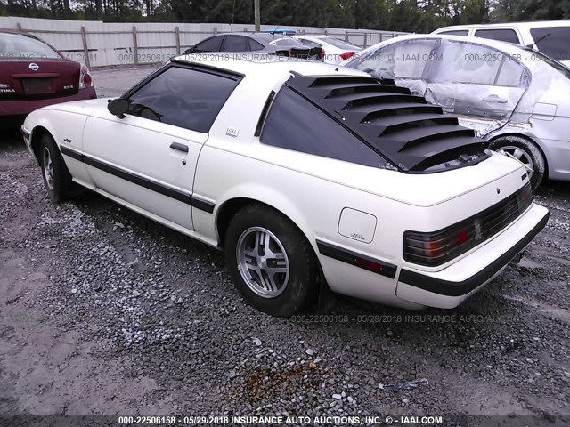 JM1FB3317D0734103 - 1983 MAZDA RX7 WHITE photo 3