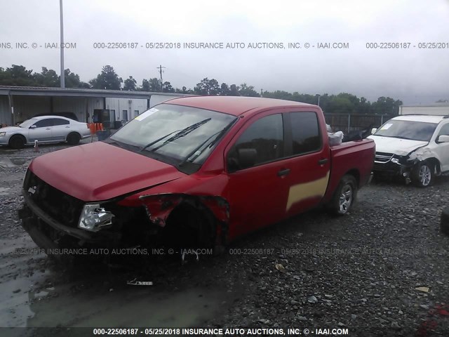 1N6AA07A97N201020 - 2007 NISSAN TITAN XE/SE/LE RED photo 2