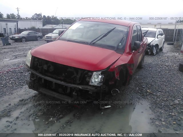 1N6AA07A97N201020 - 2007 NISSAN TITAN XE/SE/LE RED photo 6