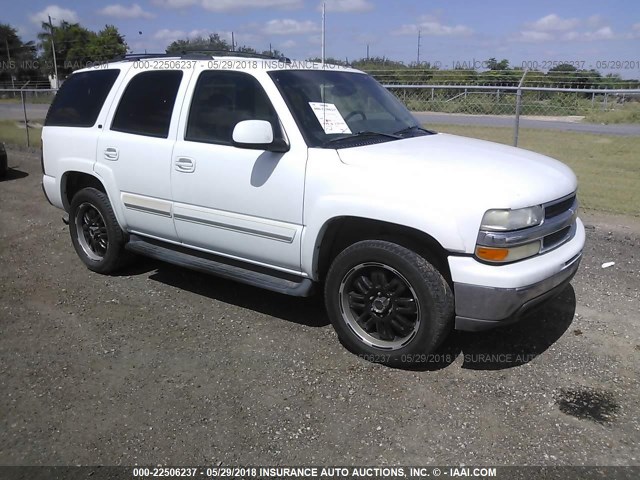 1GNEC13TX5R205408 - 2005 CHEVROLET TAHOE C1500 WHITE photo 1