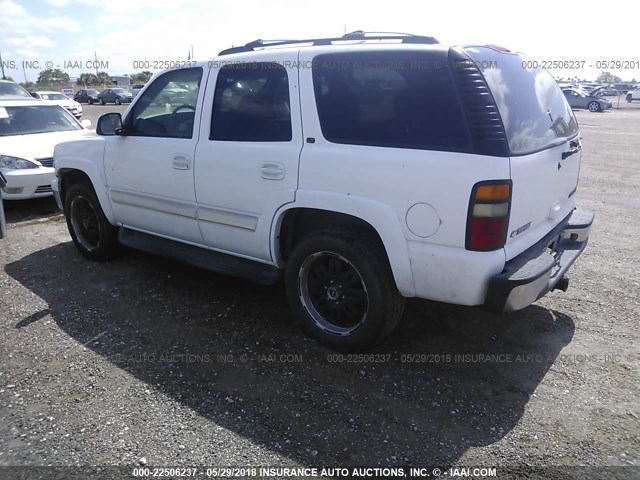 1GNEC13TX5R205408 - 2005 CHEVROLET TAHOE C1500 WHITE photo 3