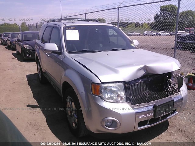 1FMCU9E71BKB01143 - 2011 FORD ESCAPE LIMITED SILVER photo 1