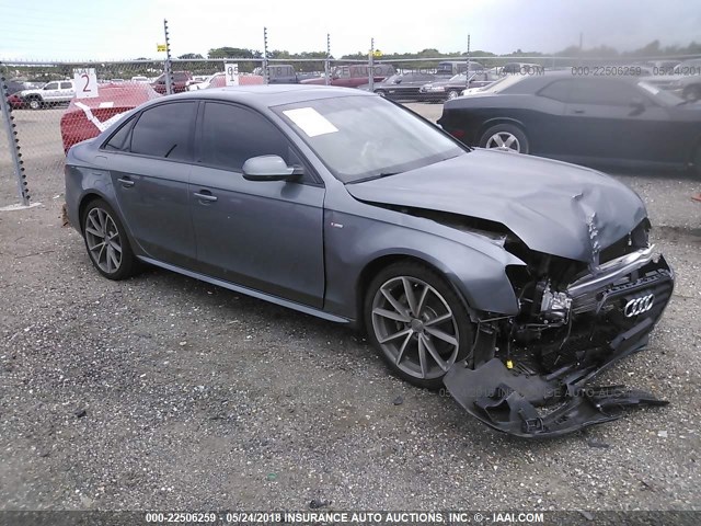 WAUAFAFL5GA012818 - 2016 AUDI A4 PREMIUM/S-LINE GRAY photo 1