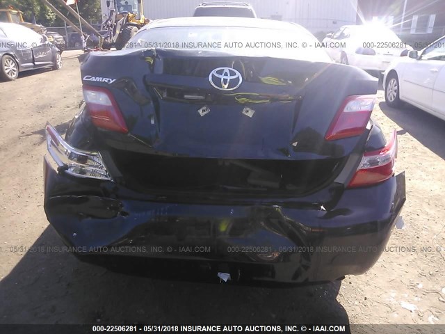 4T4BE46KX9R108028 - 2009 TOYOTA CAMRY SE/LE/XLE BLACK photo 6